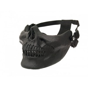 ACM Half face protective mask - skull black AS-MS0014B